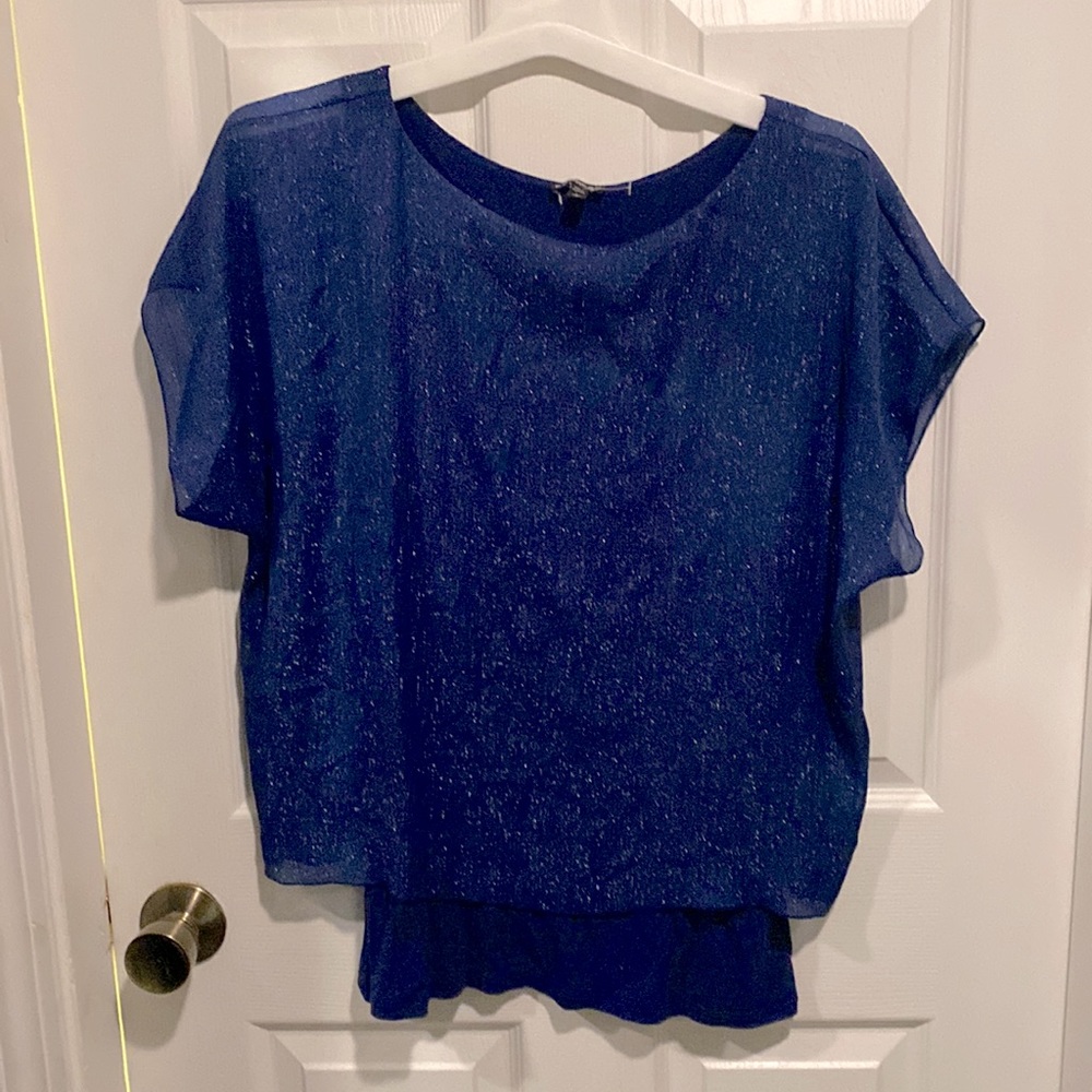 Express Blue Shimmer atop